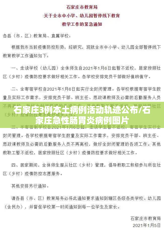 石家庄3例本土病例活动轨迹公布/石家庄急性肠胃炎病例图片 石家庄3例本土病例活动轨迹公布/石家庄急性肠胃炎病例图片