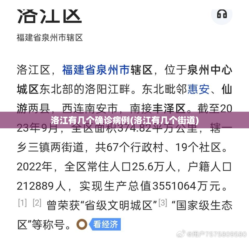 洛江有几个确诊病例(洛江有几个街道) 洛江有几个确诊病例(洛江有几个街道)