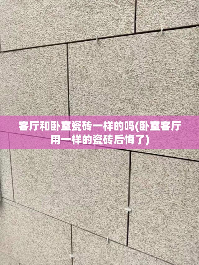 客厅和卧室瓷砖一样的吗(卧室客厅用一样的瓷砖后悔了)