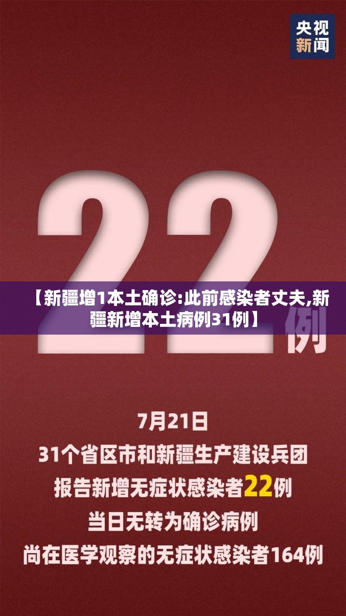 【新疆增1本土确诊:此前感染者丈夫,新疆新增本土病例31例】 【新疆增1本土确诊:此前感染者丈夫,新疆新增本土病例31例】