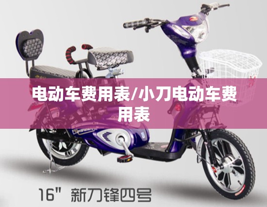 电动车费用表/小刀电动车费用表