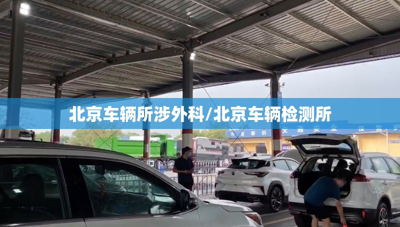 北京车辆所涉外科/北京车辆检测所