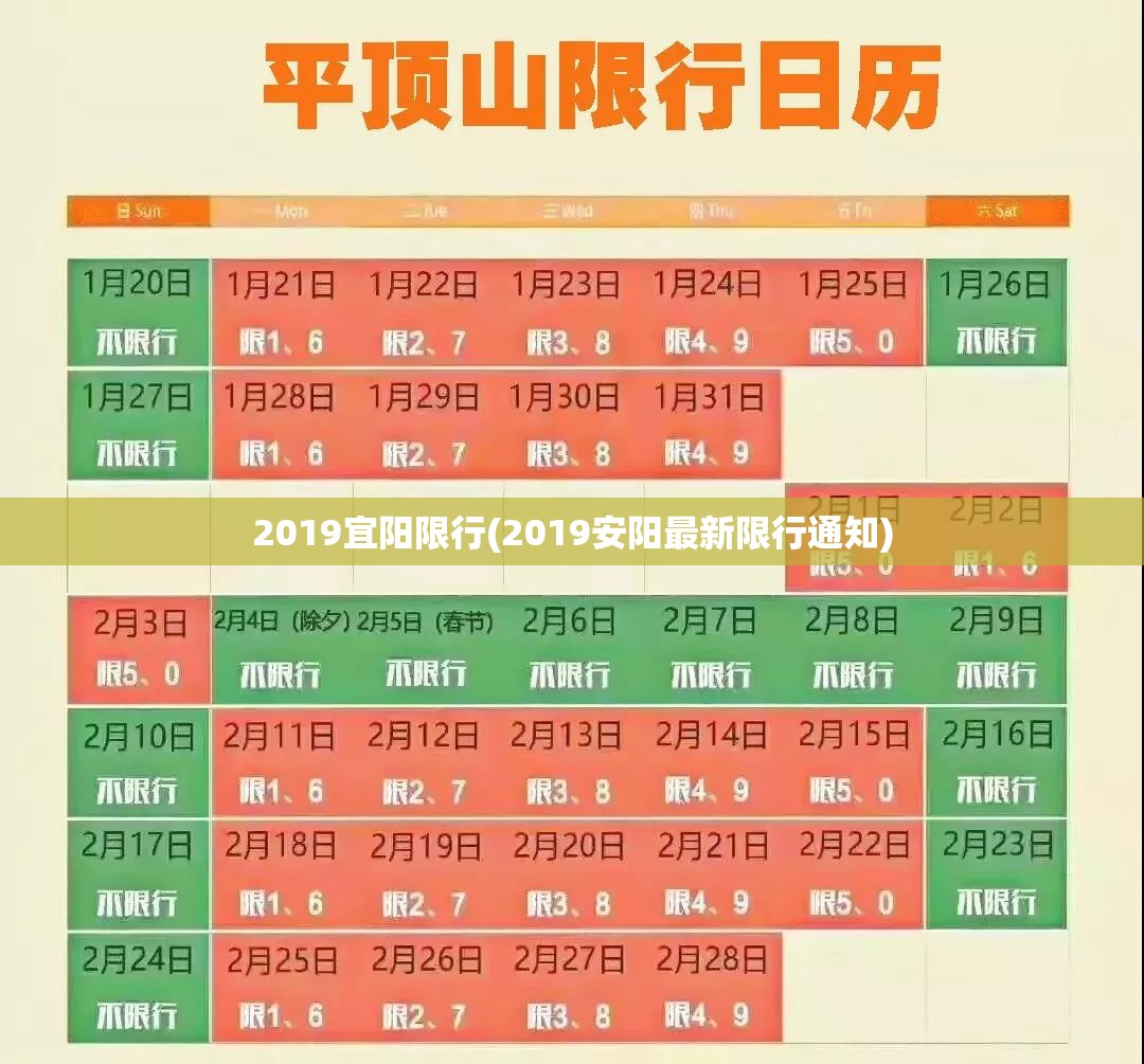 2019宜阳限行(2019安阳最新限行通知)