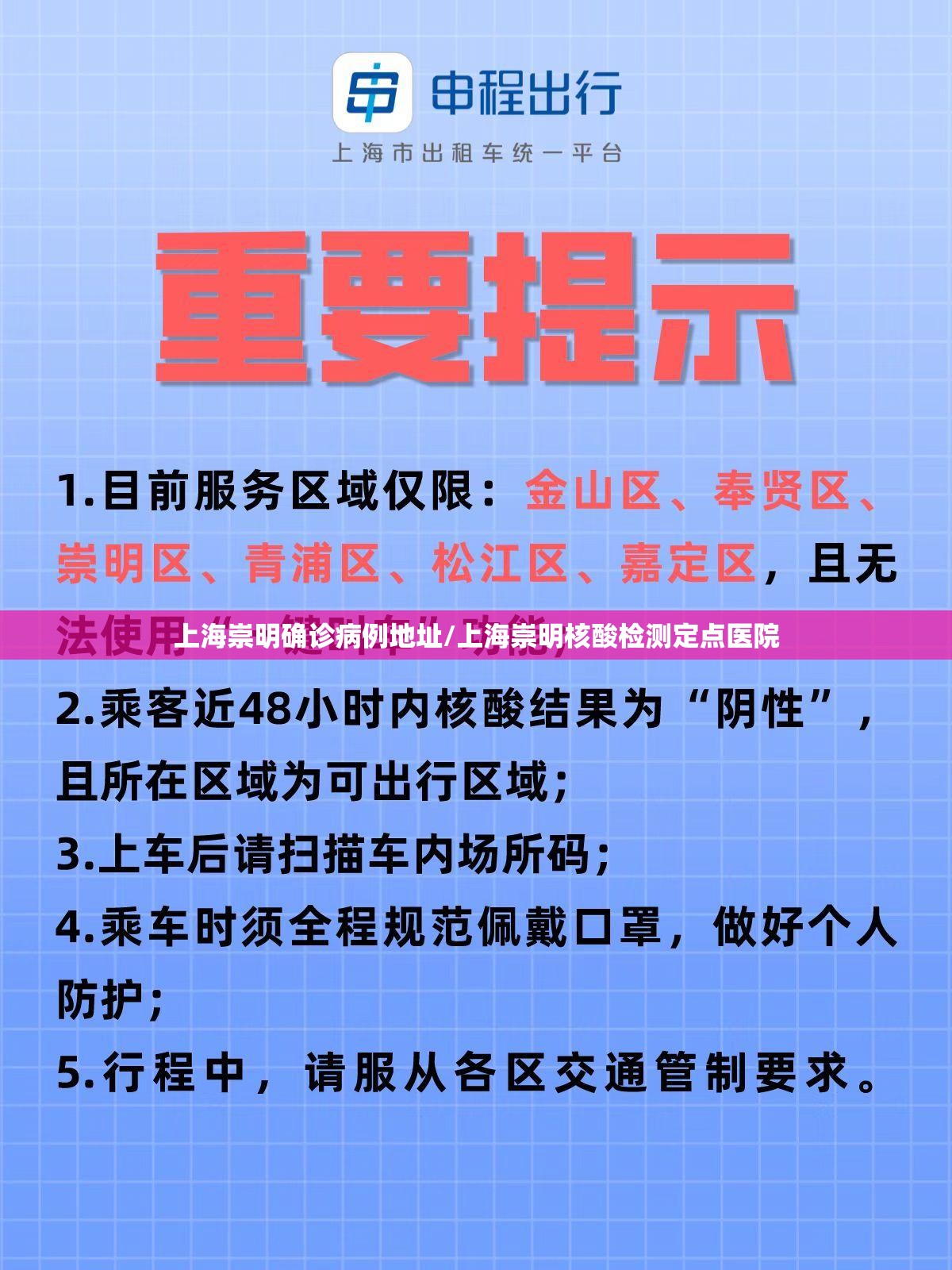 上海崇明确诊病例地址/上海崇明核酸检测定点医院 上海崇明确诊病例地址/上海崇明核酸检测定点医院