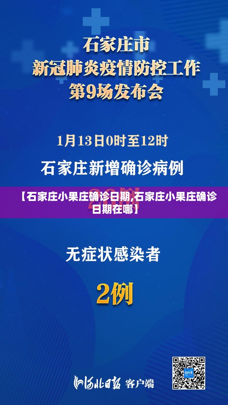【石家庄小果庄确诊日期,石家庄小果庄确诊日期在哪】