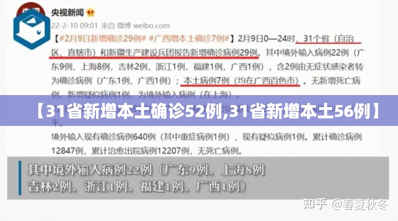【31省新增本土确诊52例,31省新增本土56例】