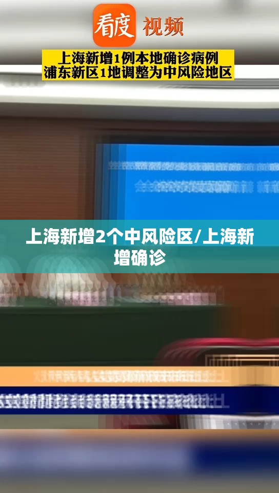 上海新增2个中风险区/上海新增确诊