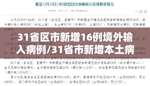 31省区市新增16例境外输入病例/31省市新增本土病例最新消息 31省区市新增16例境外输入病例/31省市新增本土病例最新消息