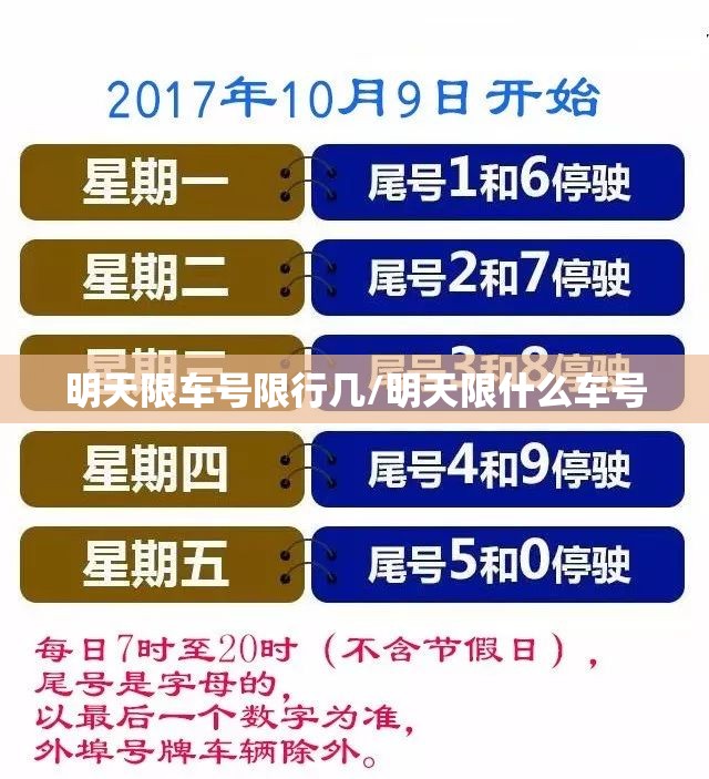 明天限车号限行几/明天限什么车号 明天限车号限行几/明天限什么车号