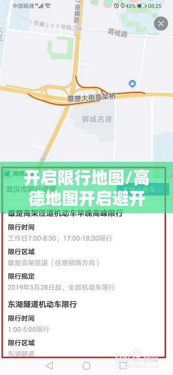 开启限行地图/高德地图开启避开限行管用吗