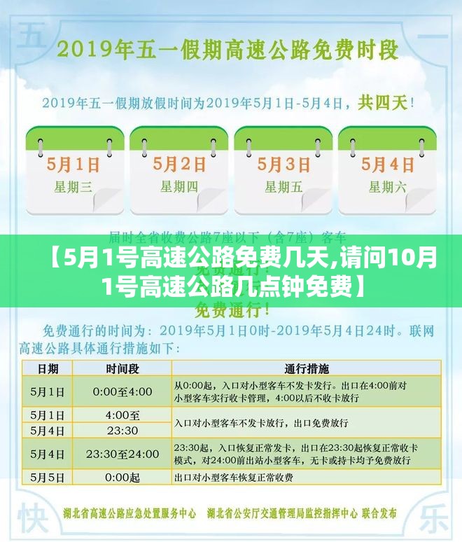 【5月1号高速公路免费几天,请问10月1号高速公路几点钟免费】 【5月1号高速公路免费几天,请问10月1号高速公路几点钟免费】