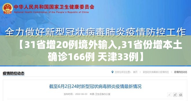 【31省增20例境外输入,31省份增本土确诊166例 天津33例】