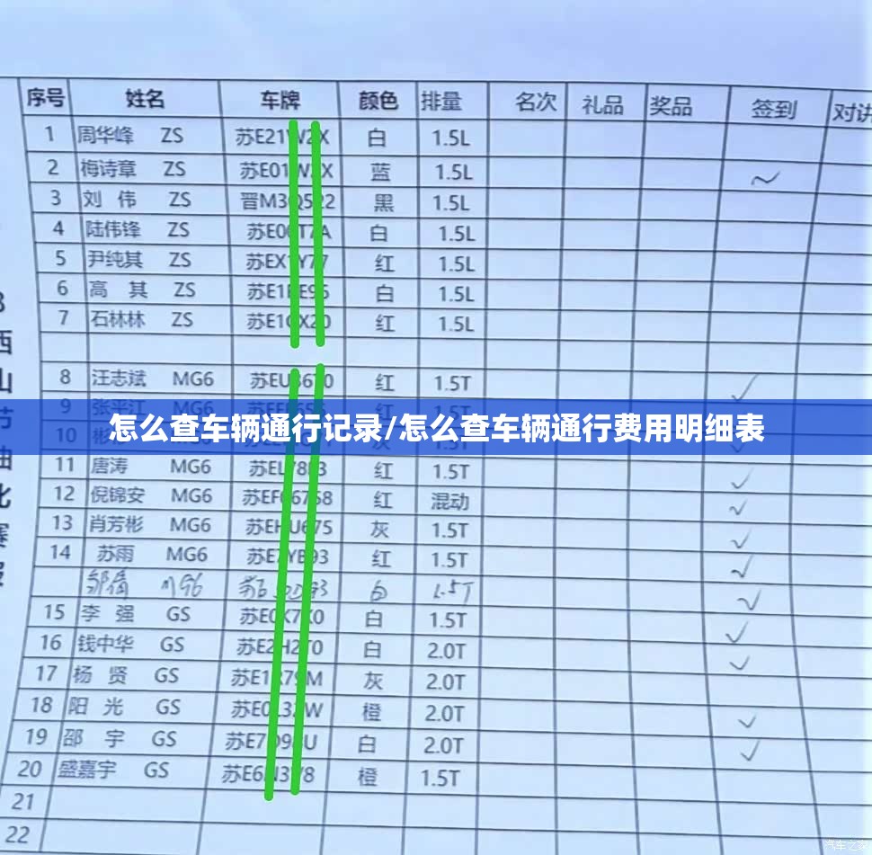 怎么查车辆通行记录/怎么查车辆通行费用明细表